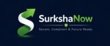 SurkshaNow Logo in dark blue colour with white and green